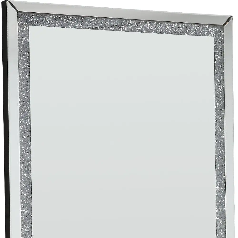 68 LED, Mirrored & Faux Diamonds Lighted Accent Mirror