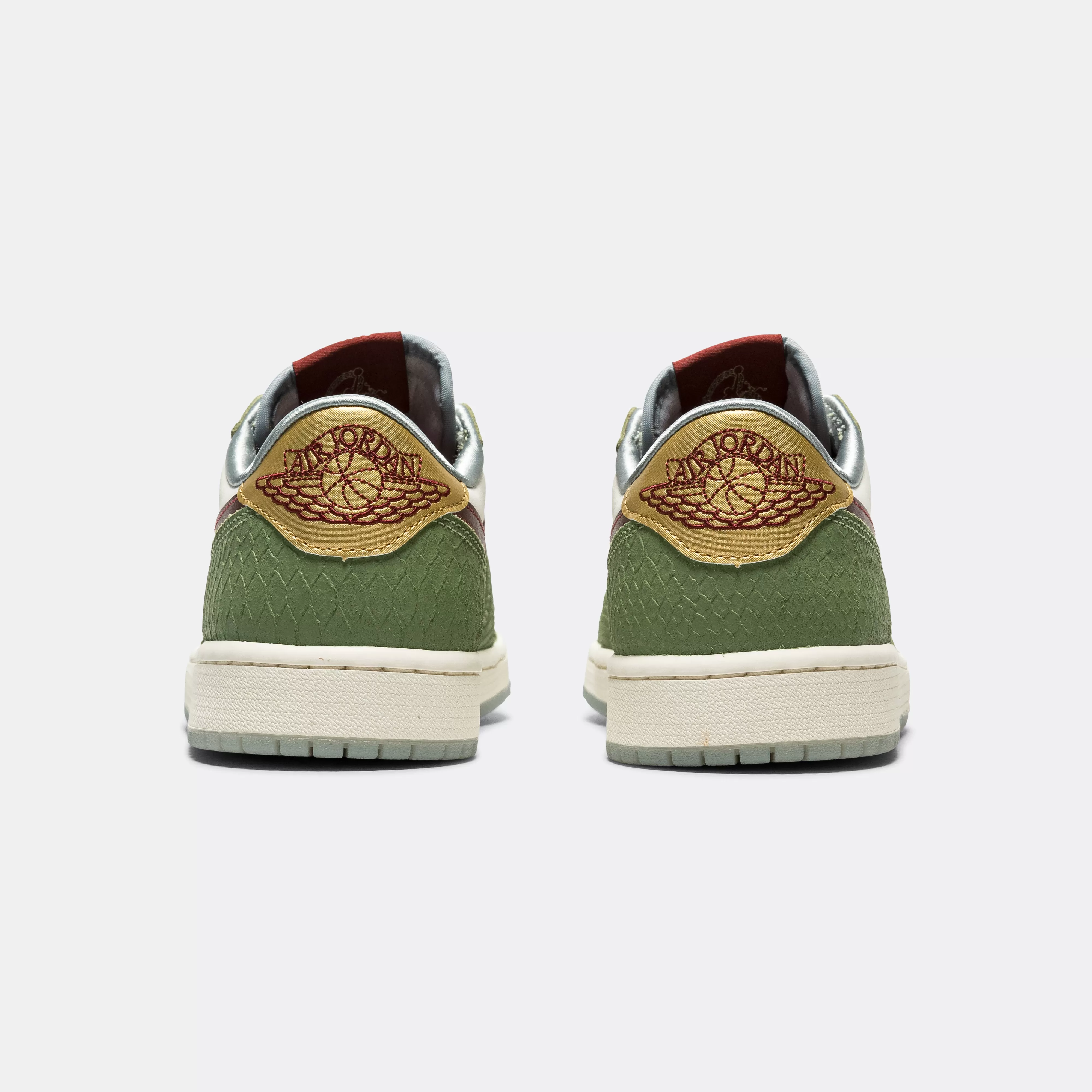 Air Jordan 1 Retro Low OG Chinese New Year - Sail/Cedar-Oil Green-Light Pumice