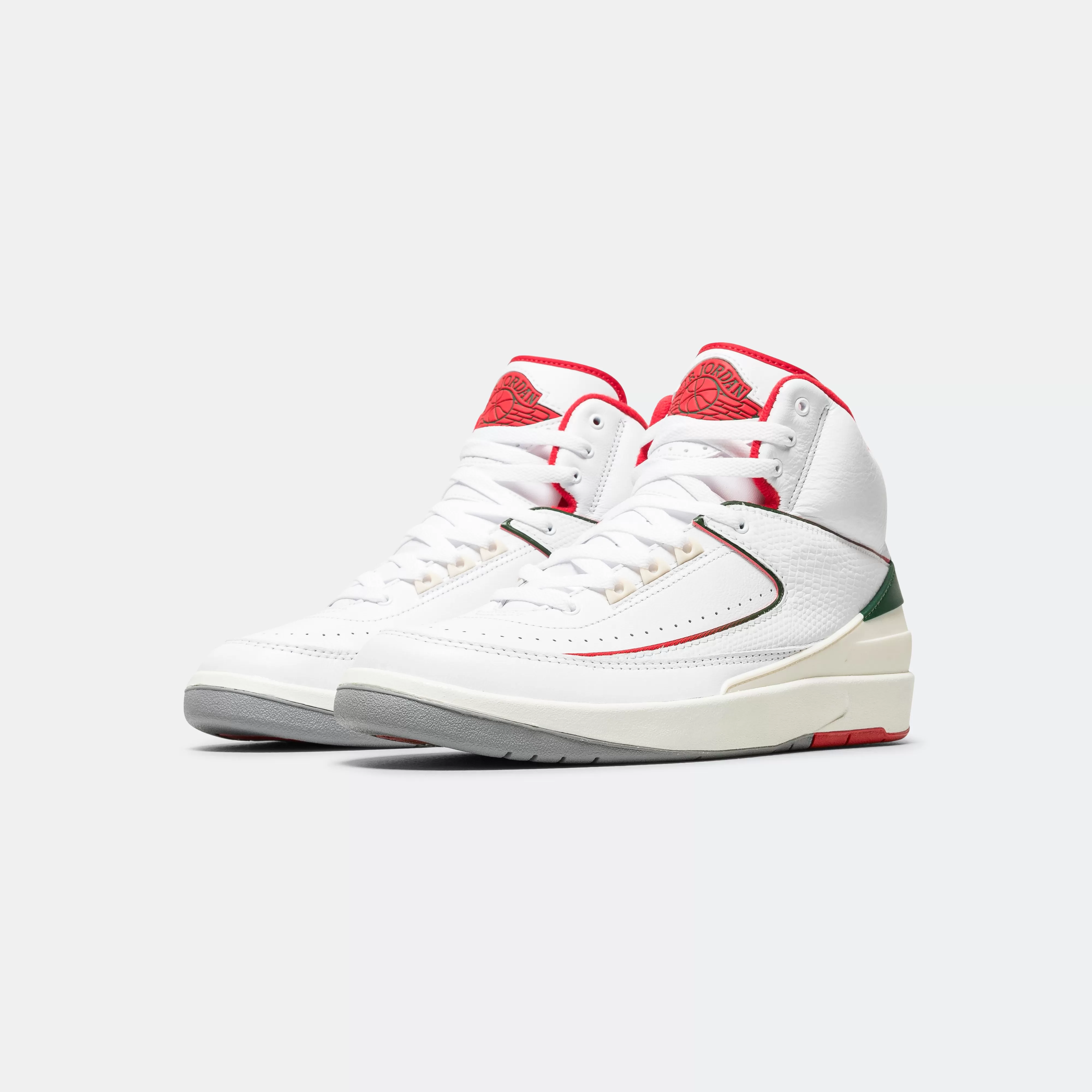 Air Jordan 2 'Origins' - White/Fire Red-Fir