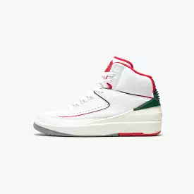 Air Jordan 2 'Origins' - White/Fire Red-Fir