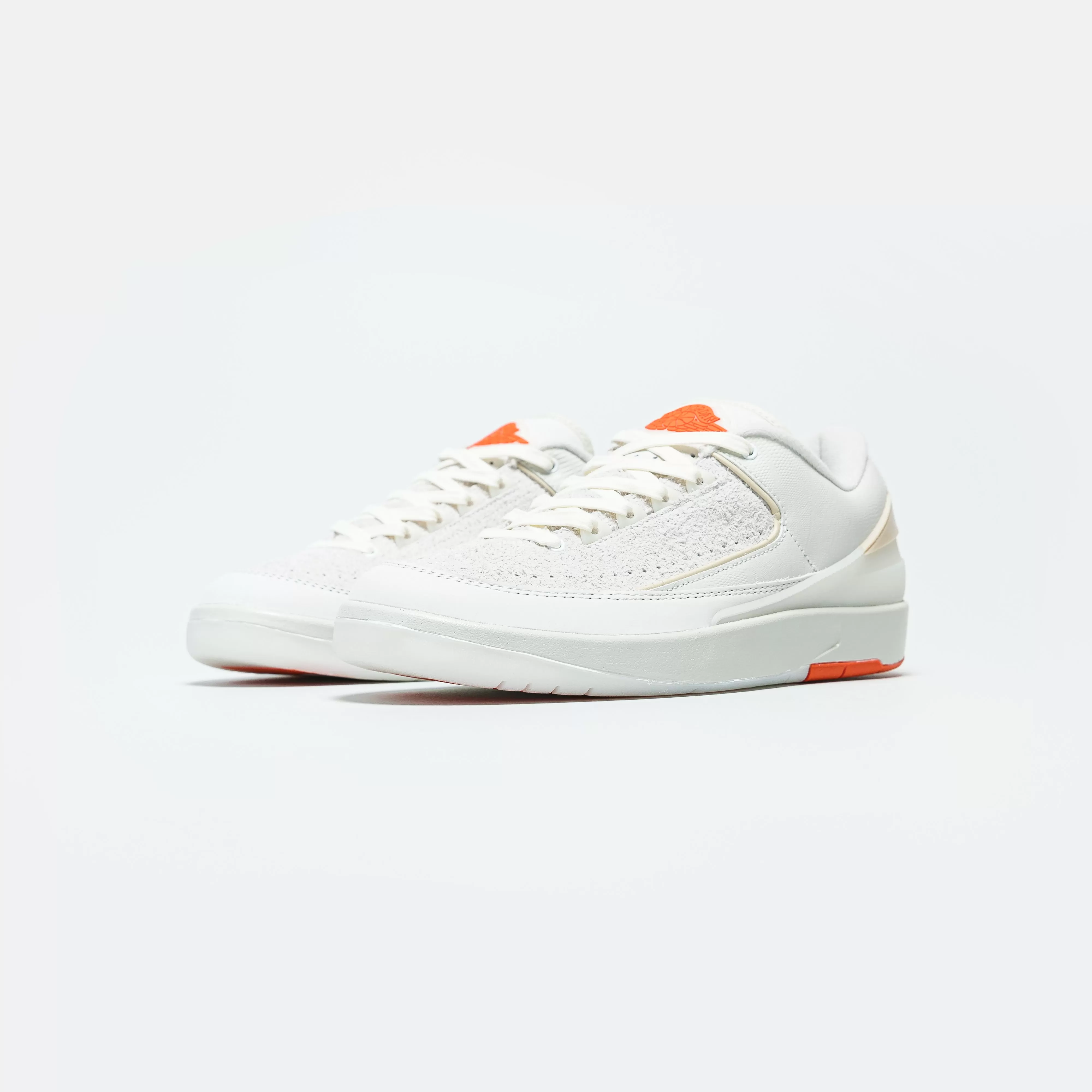 Air Jordan 2 Retro Low x Shelflife - White/Sail/Light Bone/Bright Mandarin