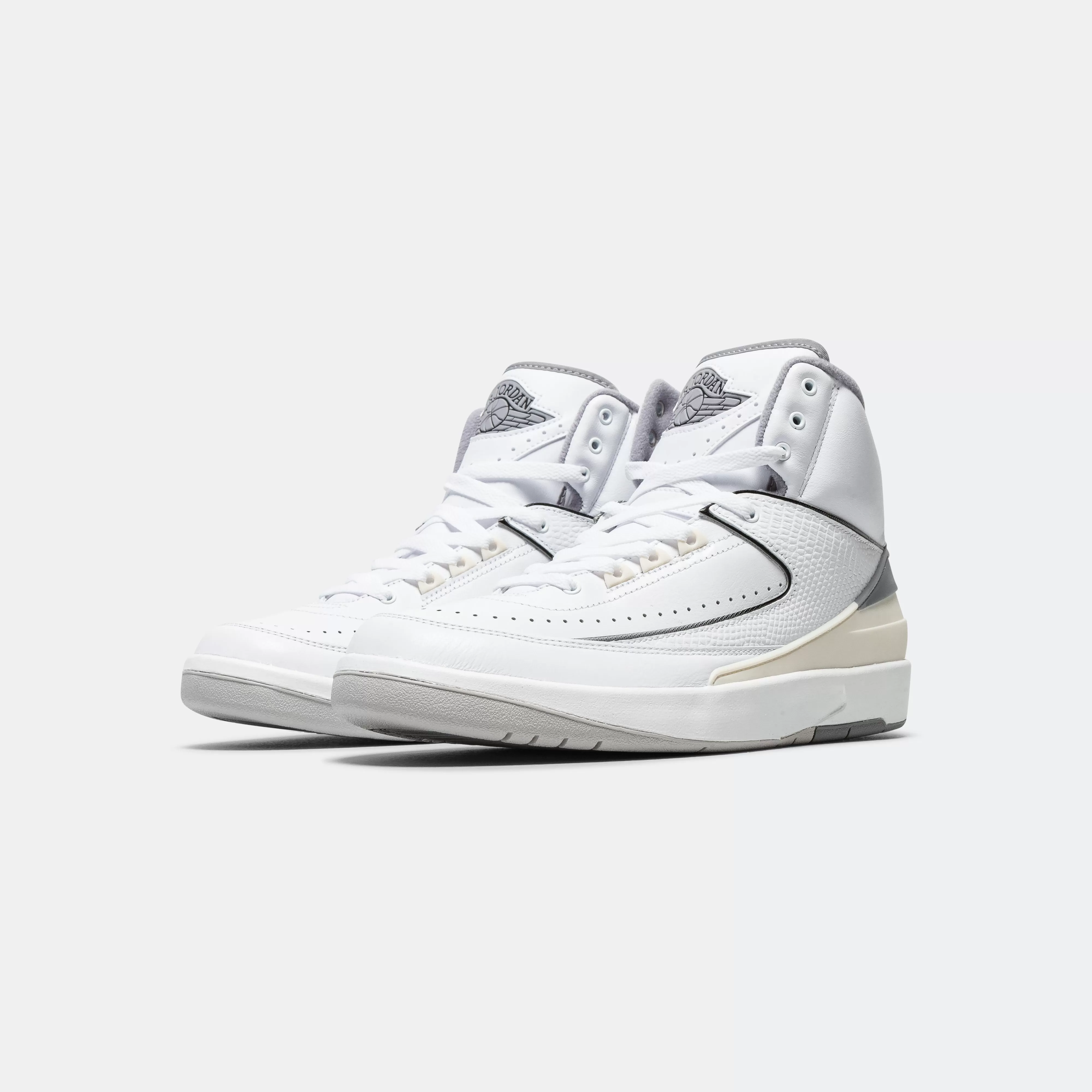 Air Jordan 2 Retro - White/Cement Grey-Sail-Black