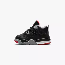 Air Jordan 4 Retro (TD) - Black/Fire-Red Cement Grey