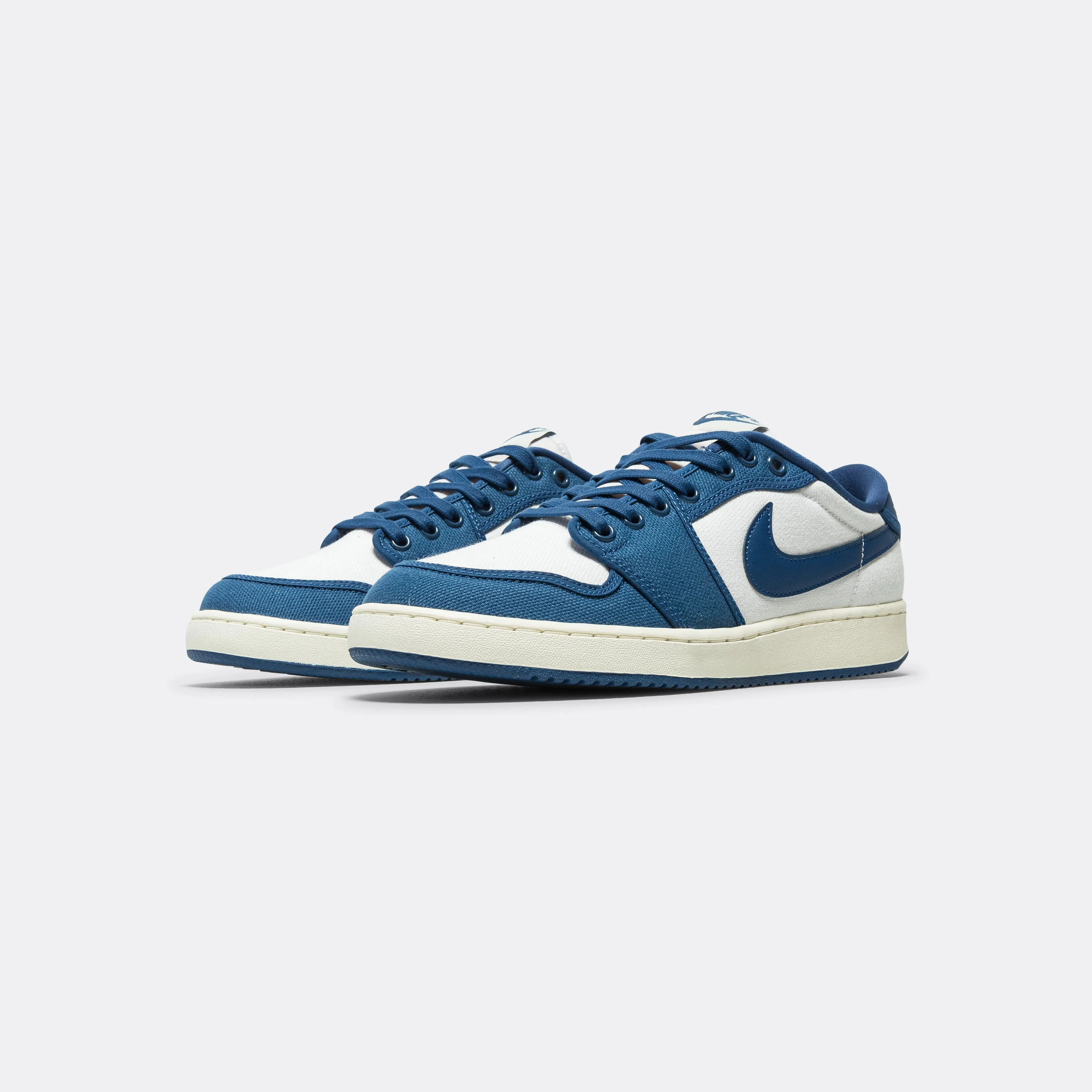 AJKO 1 Low - White/Dark Royal Blue-Sail