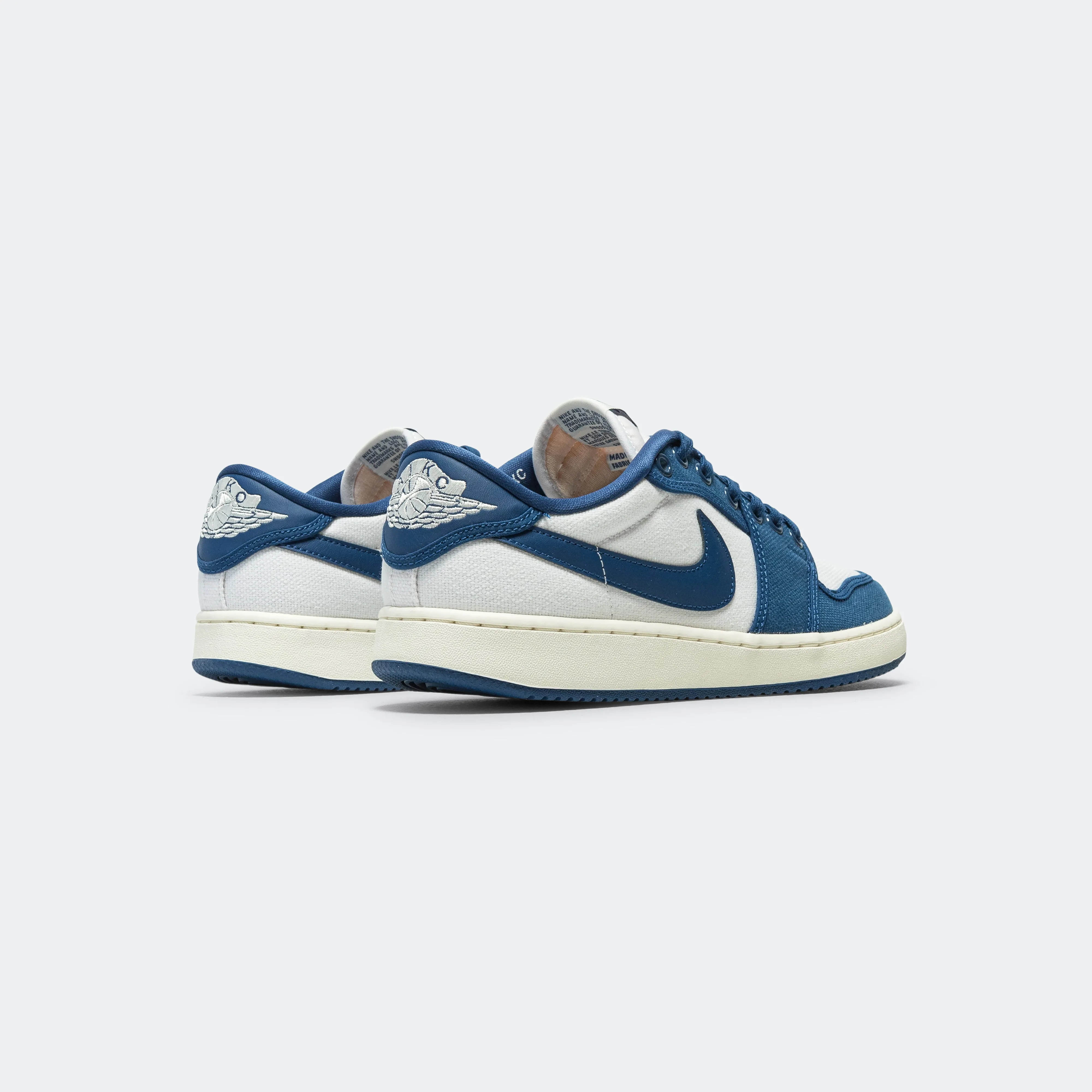 AJKO 1 Low - White/Dark Royal Blue-Sail