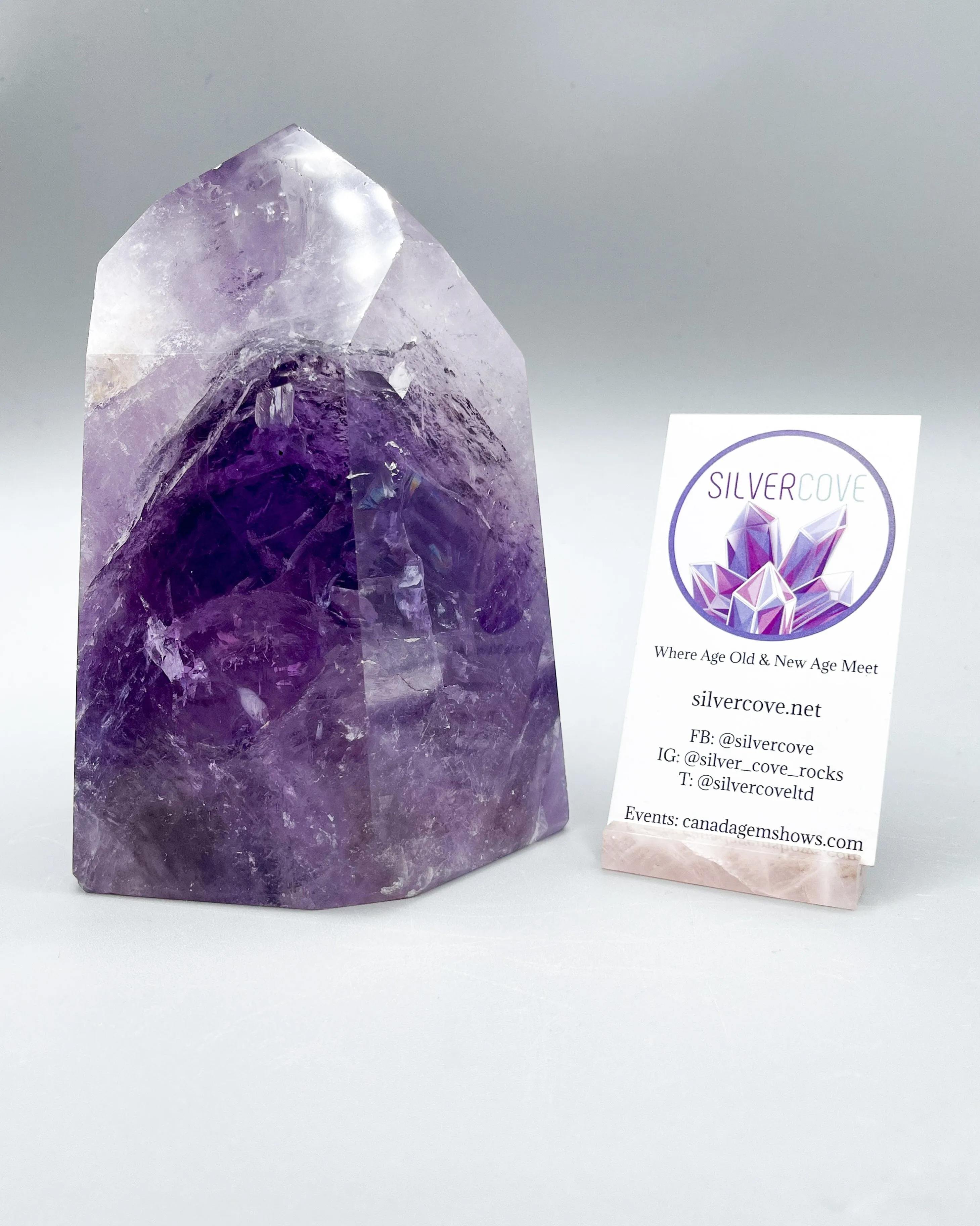 Amethyst Single Point Carving