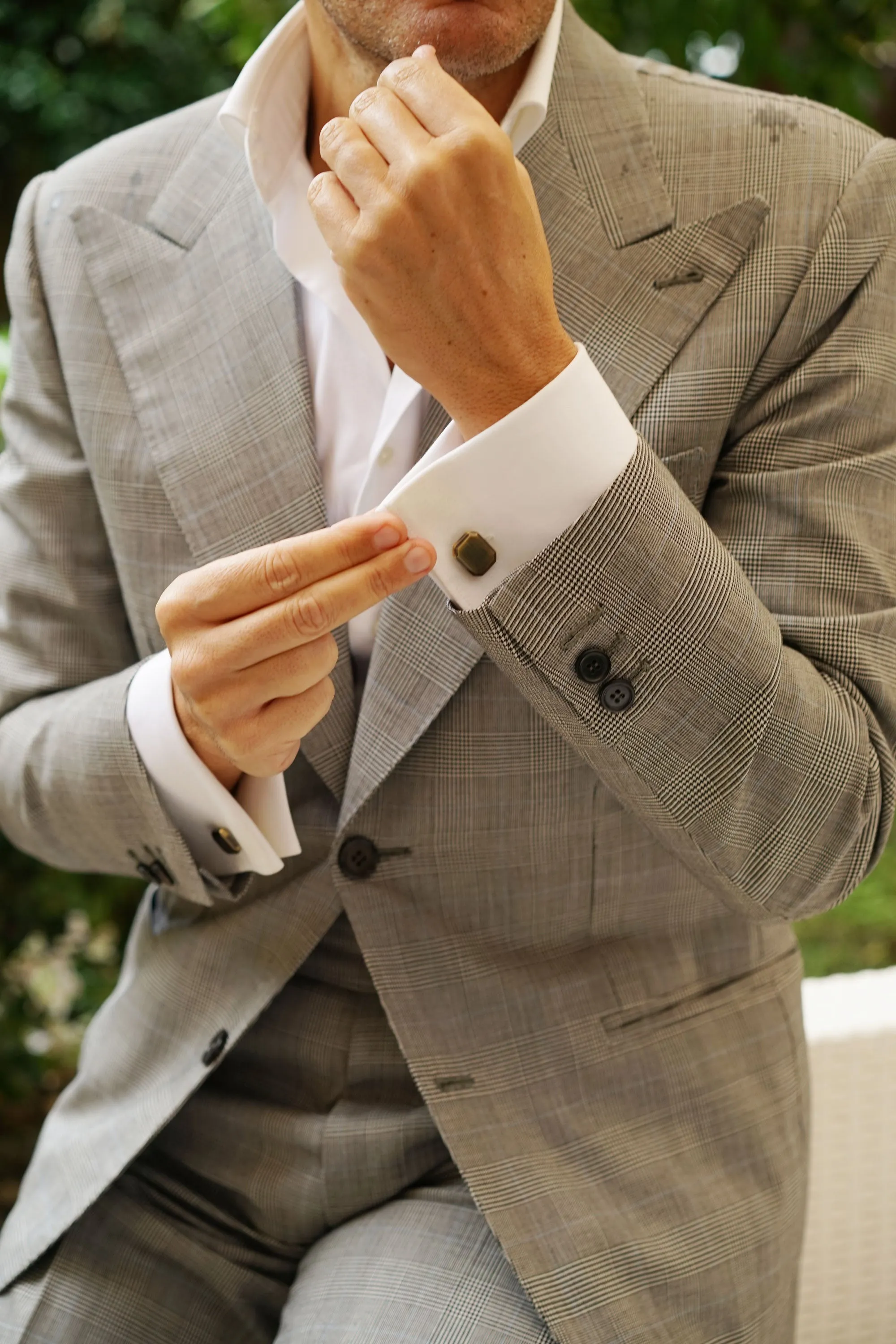 Antique Brass Octavia Cufflinks