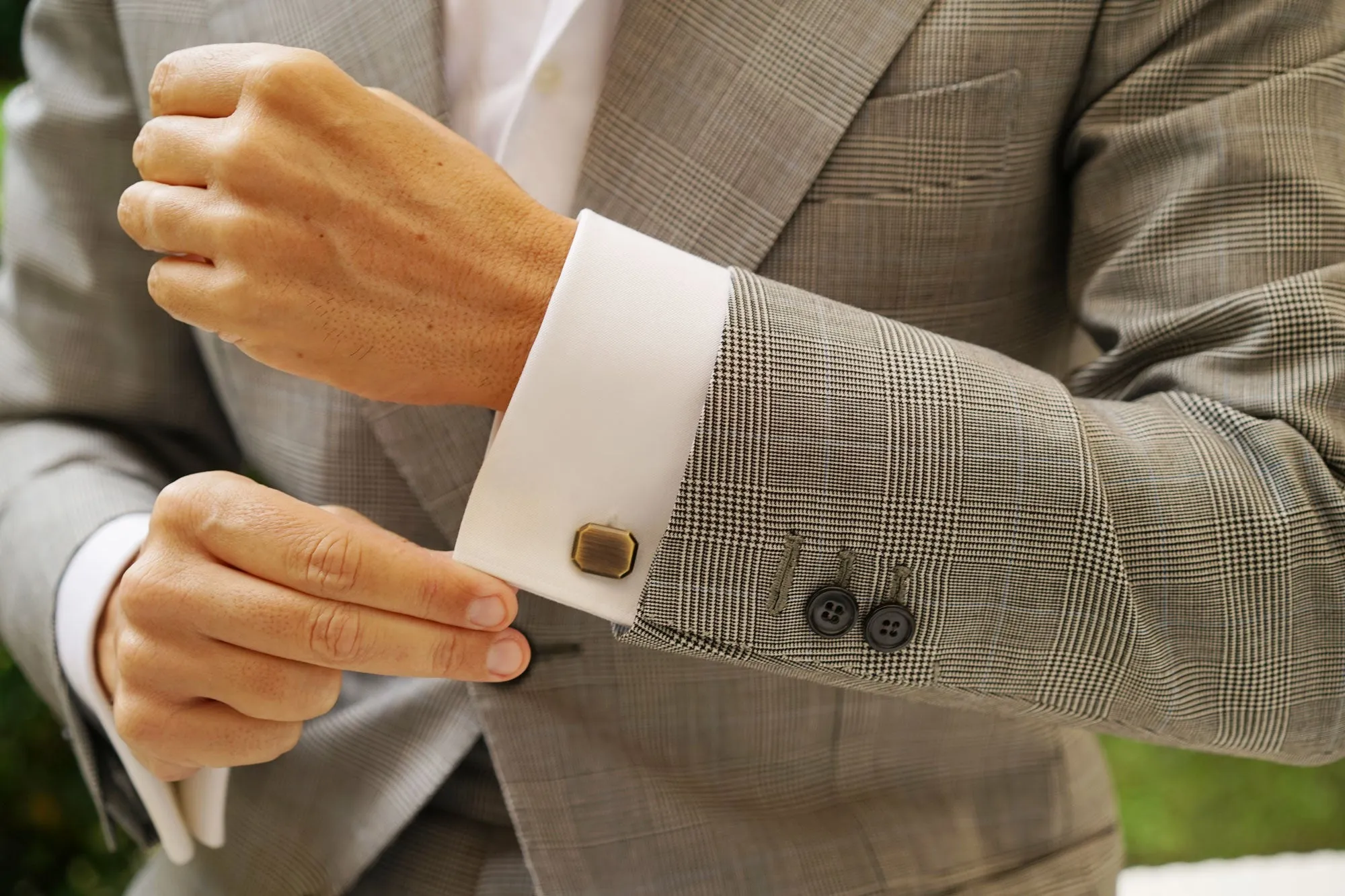 Antique Brass Octavia Cufflinks