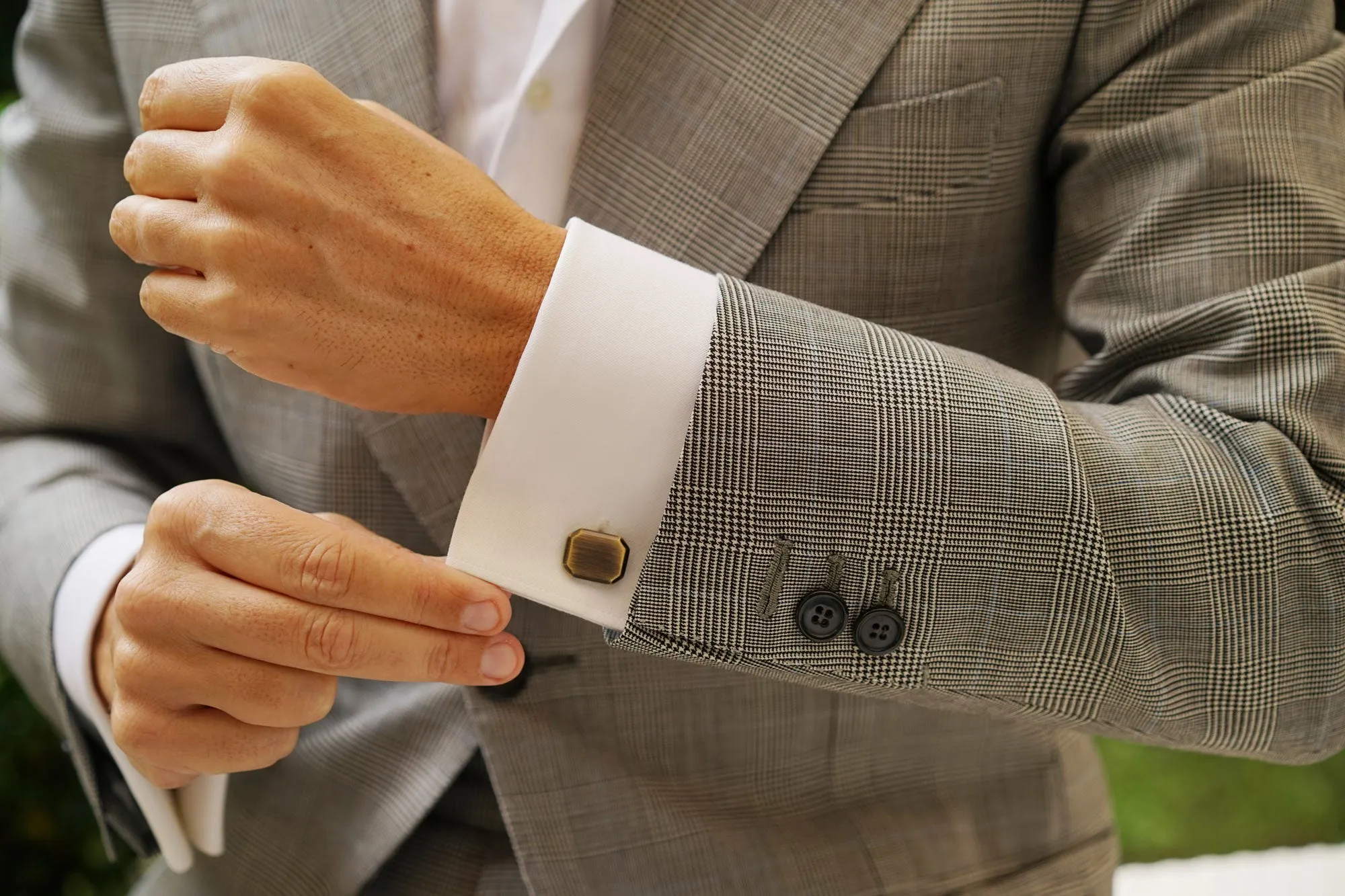 Antique Brass Octavia Cufflinks