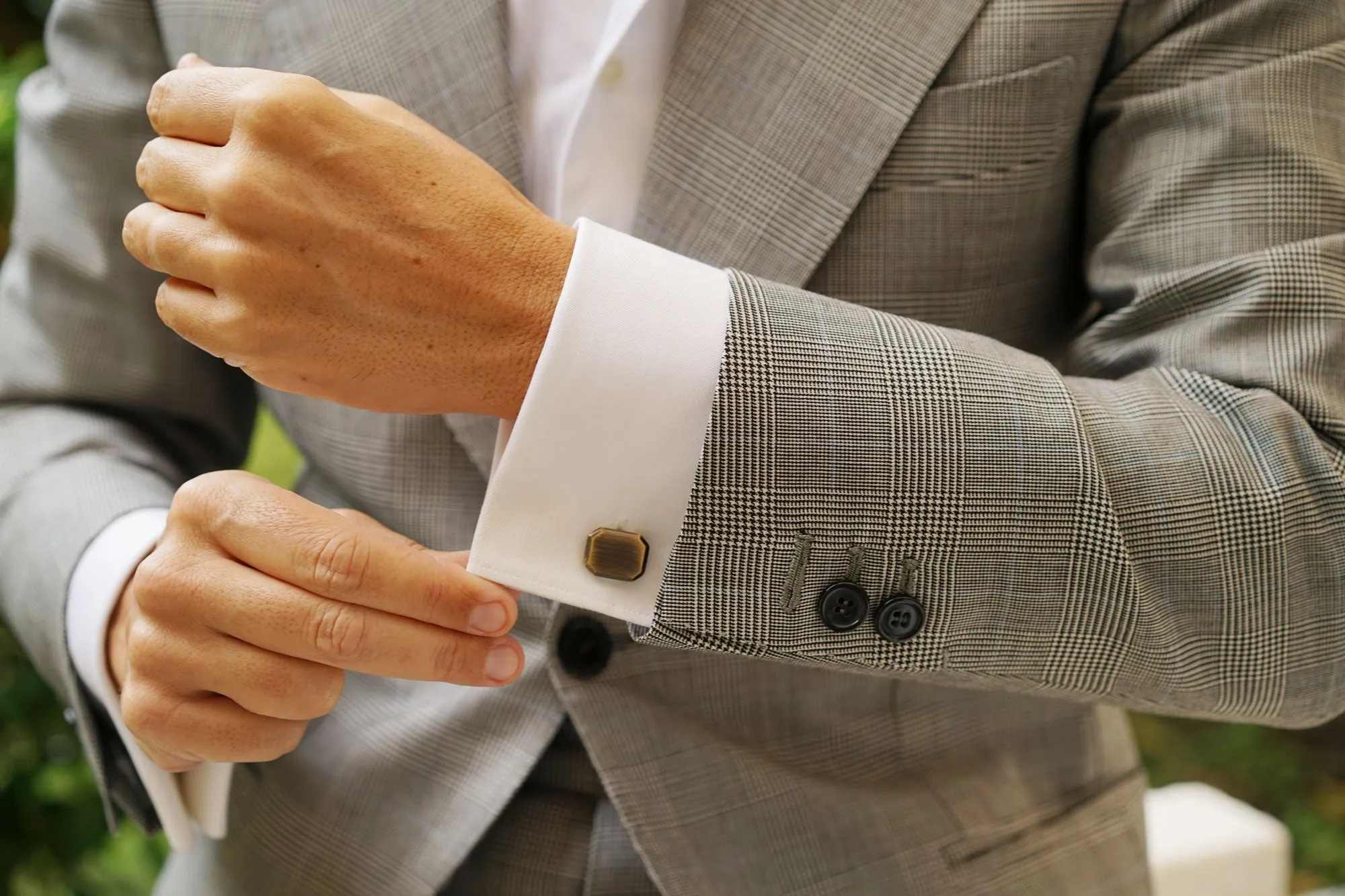 Antique Brass Octavia Cufflinks