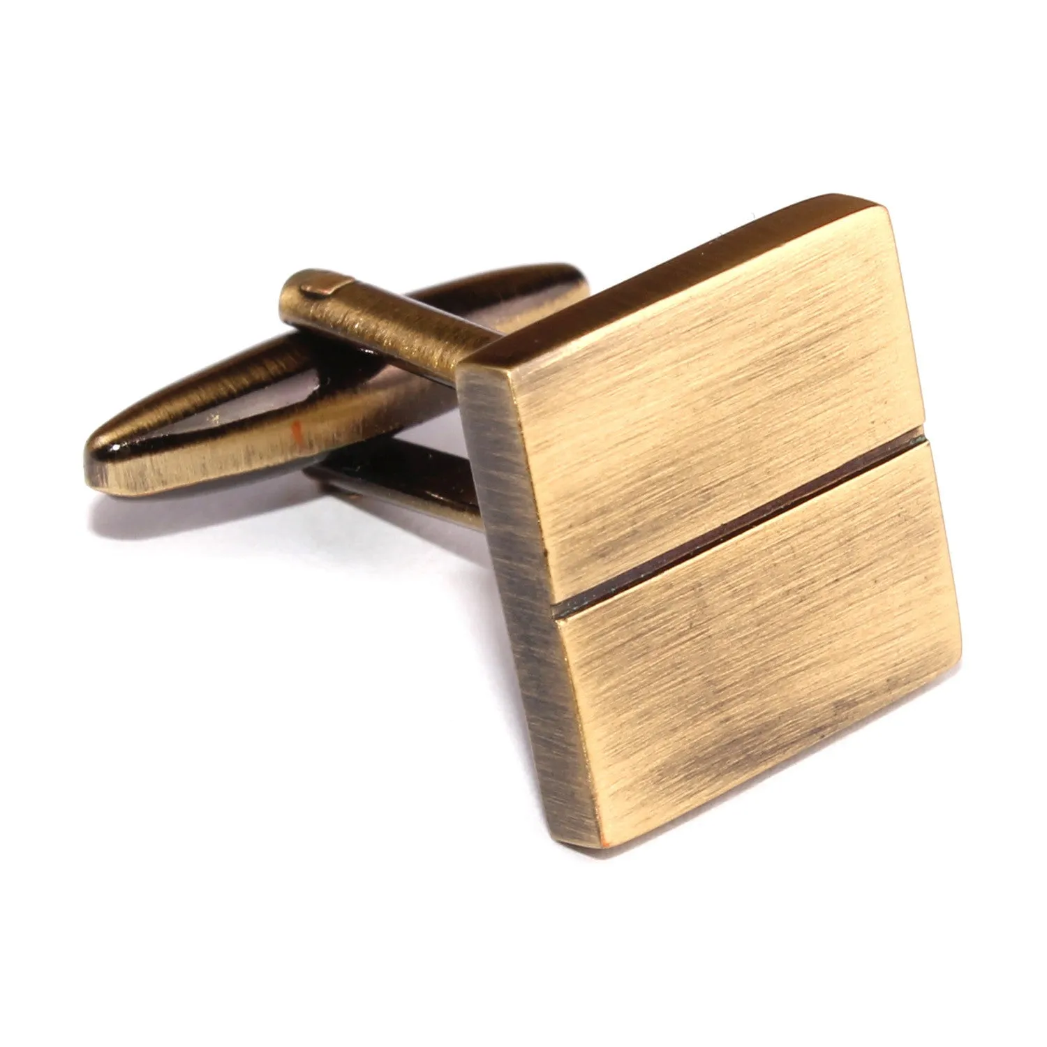 Antique Brass Square Cufflinks