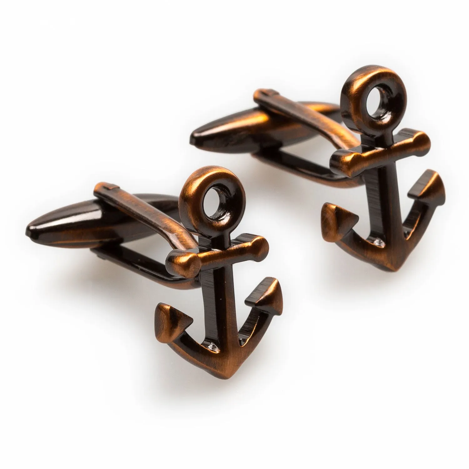 Antique Copper Anchor Cufflinks