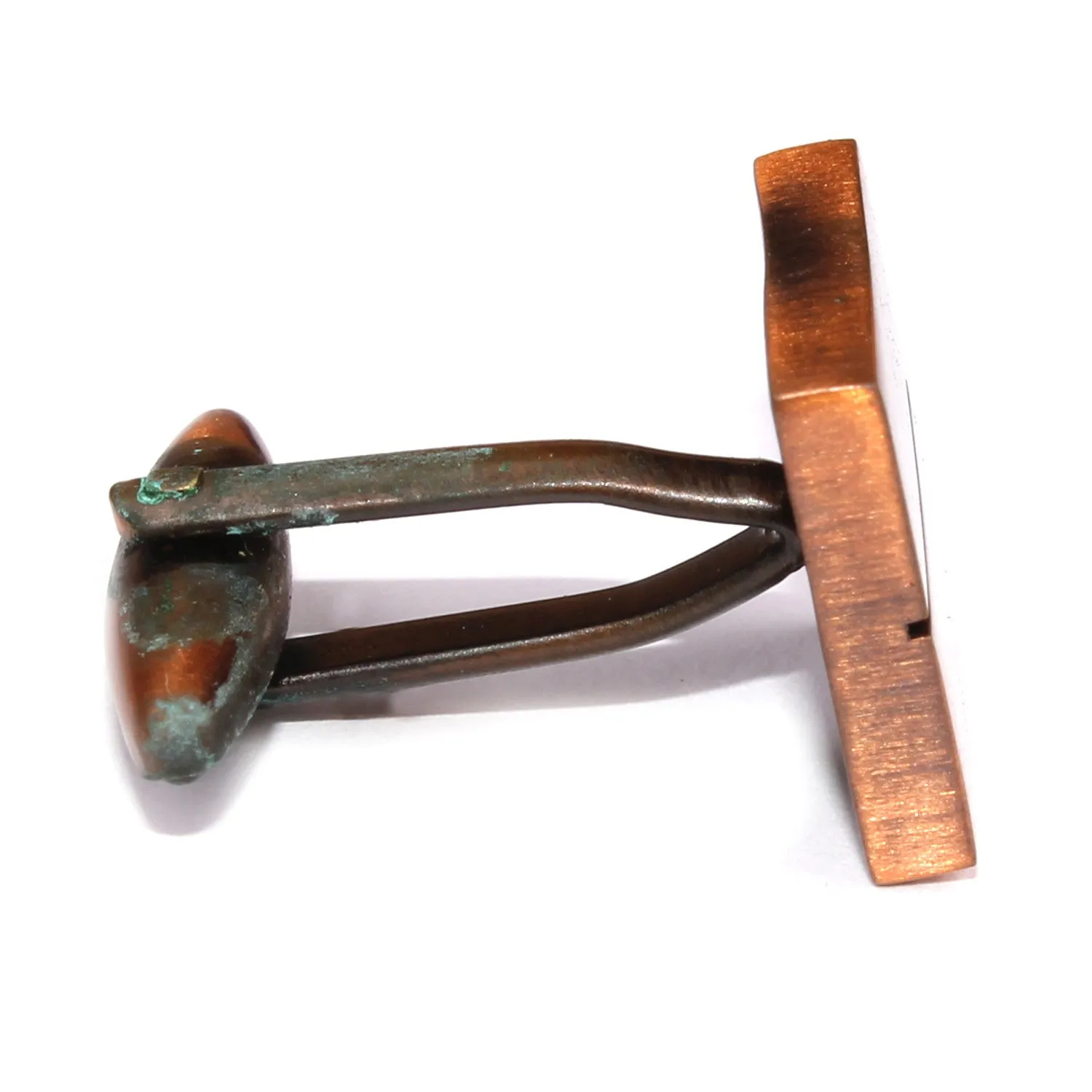 Antique Copper Square Cufflinks