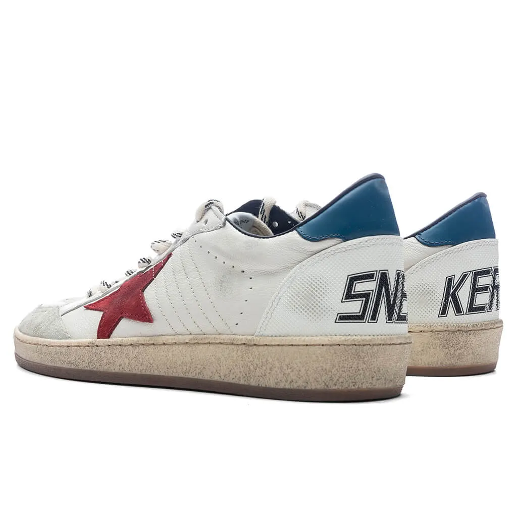 Ball Star Nappa Upper Suede Star - White/Red/Ice