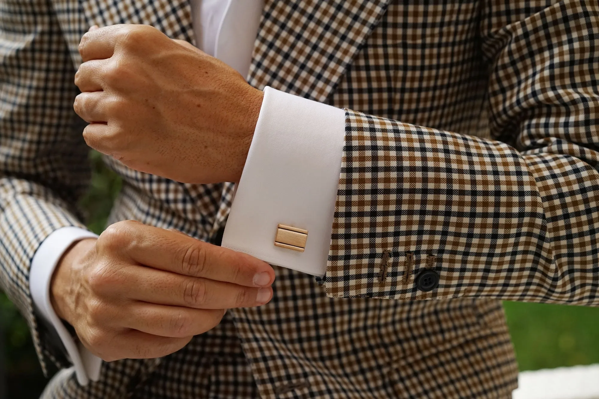 Bateman Rose Gold Cufflinks