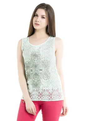 Beaded Lace Top