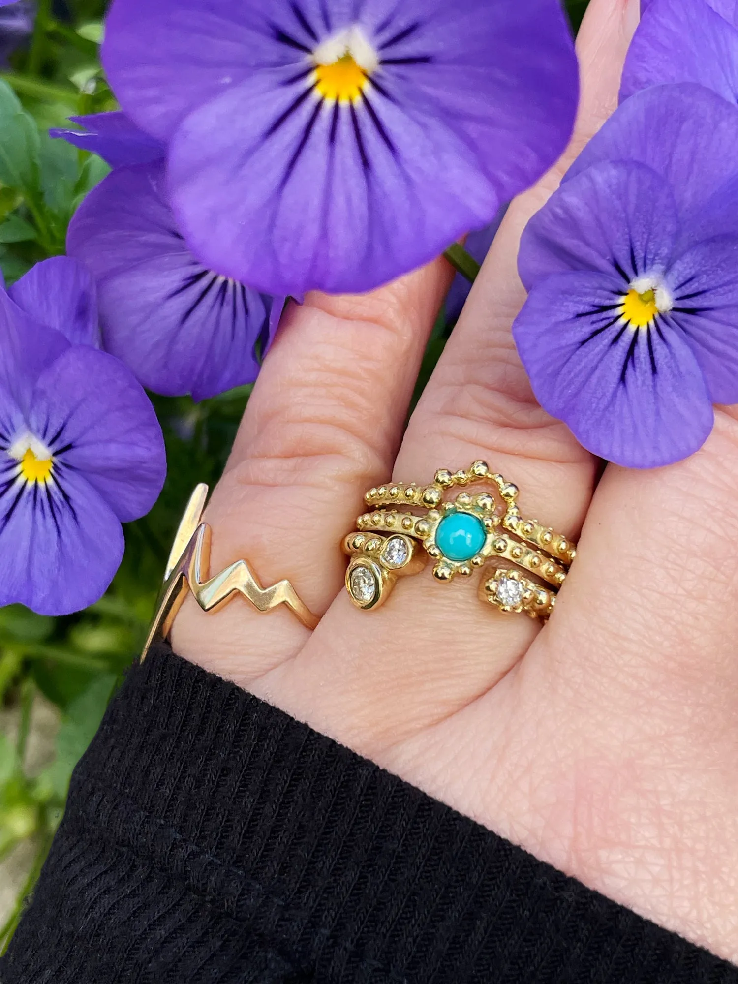 BOHEME BUBBLE TURQUOISE RING