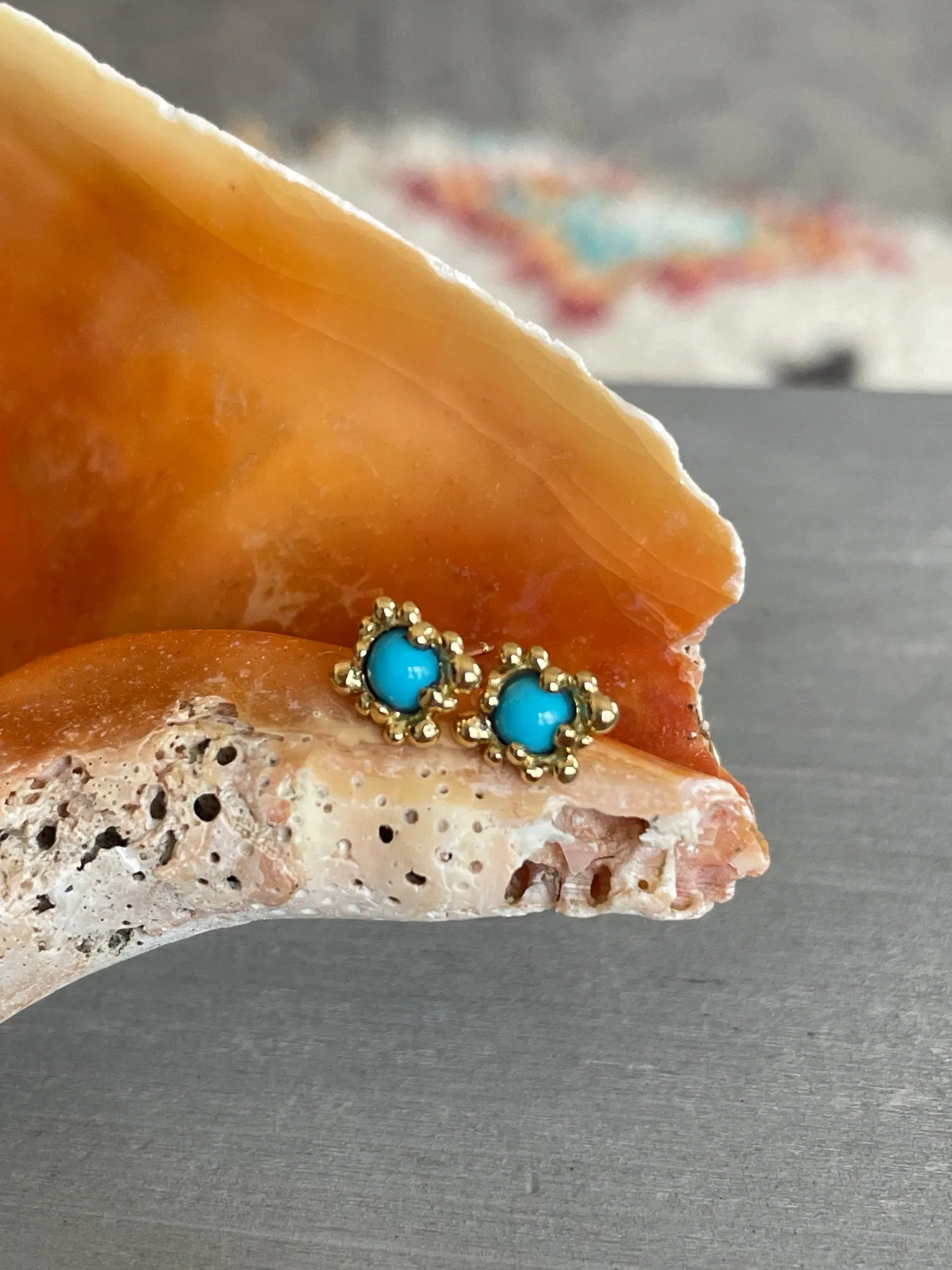 BOHEME BUBBLE TURQUOISE STUDS