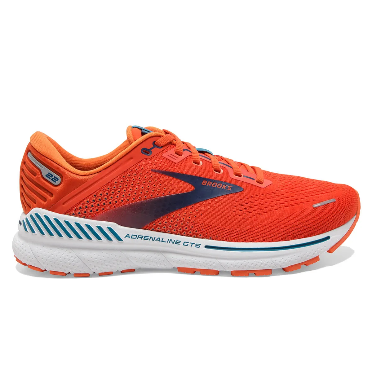 Brooks Adrenaline GTS 22 Mens | Pumpkin/flame/titan