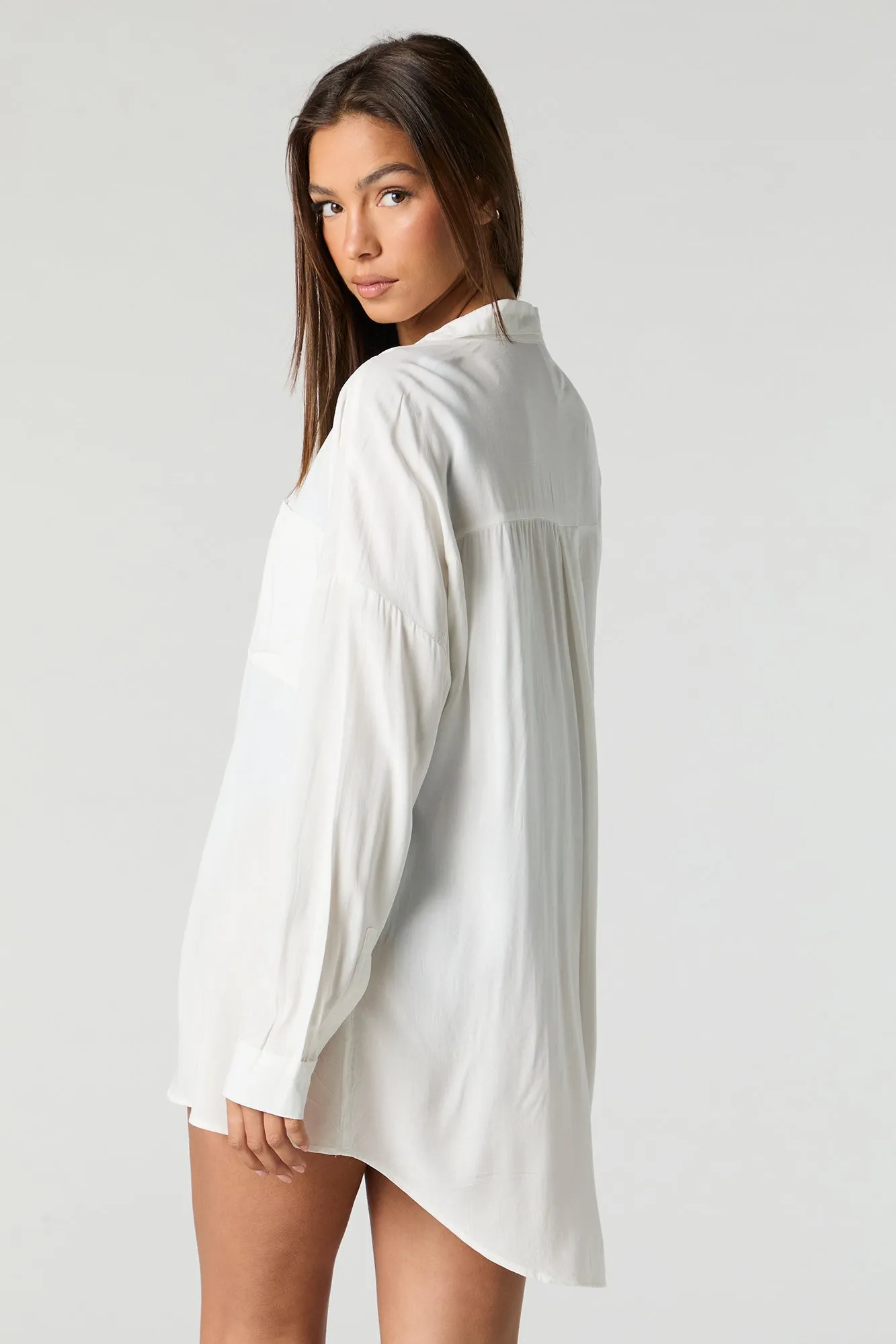 Button-Up Top Cover Up