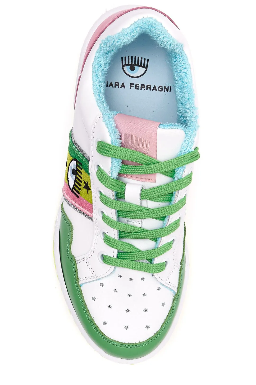 Chiara Ferragni Color-Block Lace-Up Sneakers