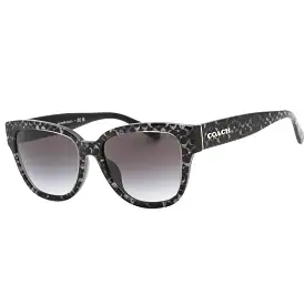 Coach 0HC8379F Sunglasses Grey Pearl Signature C / Grey Gradient Women's