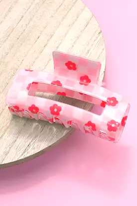 Daisy Check Claw Clip