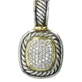 DavidYurmanDiamond and Sterling Silver Albion Pendant