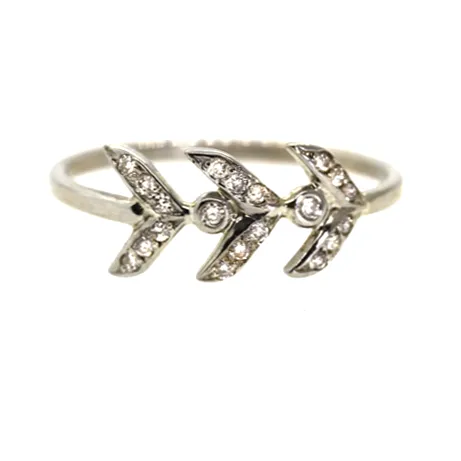 Diamond Angel Wing Ring