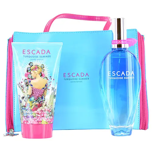 Escada Turquoise Summer EDT - 100ml 3 Pc. Gift Set