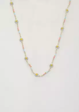 Flower Beaded Necklace