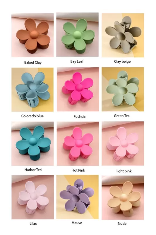 Flower Hair Claw Clip