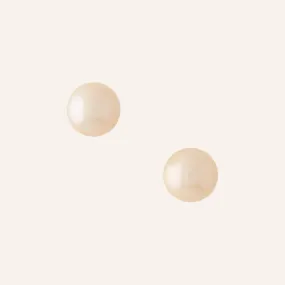 Freshwater Champagne 11.5mm Round Pearl Earrings