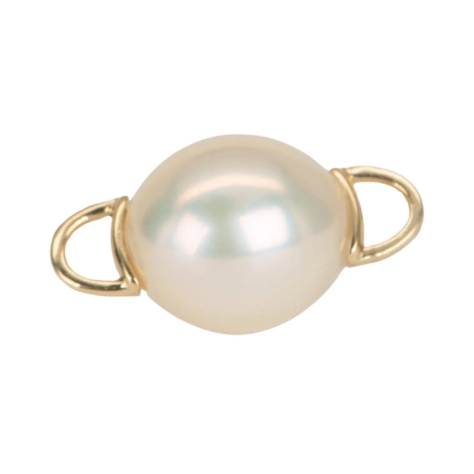 Freshwater Pearl with 18K Gold Loops Extension Connector M4038