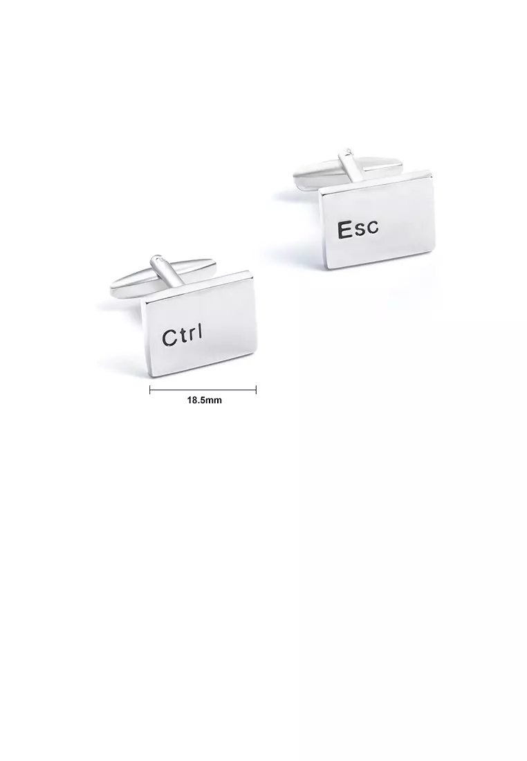 Glamorousky Fashion Personality Keyboard Character Cufflinks