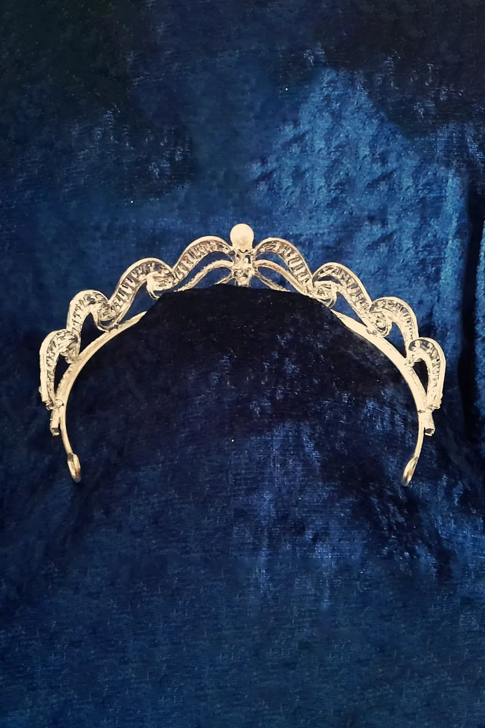 Gold Bridal Tiara With Pearl