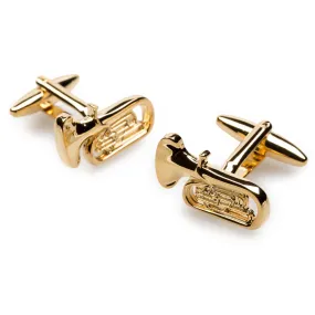 Gold Trumpet Cufflinks