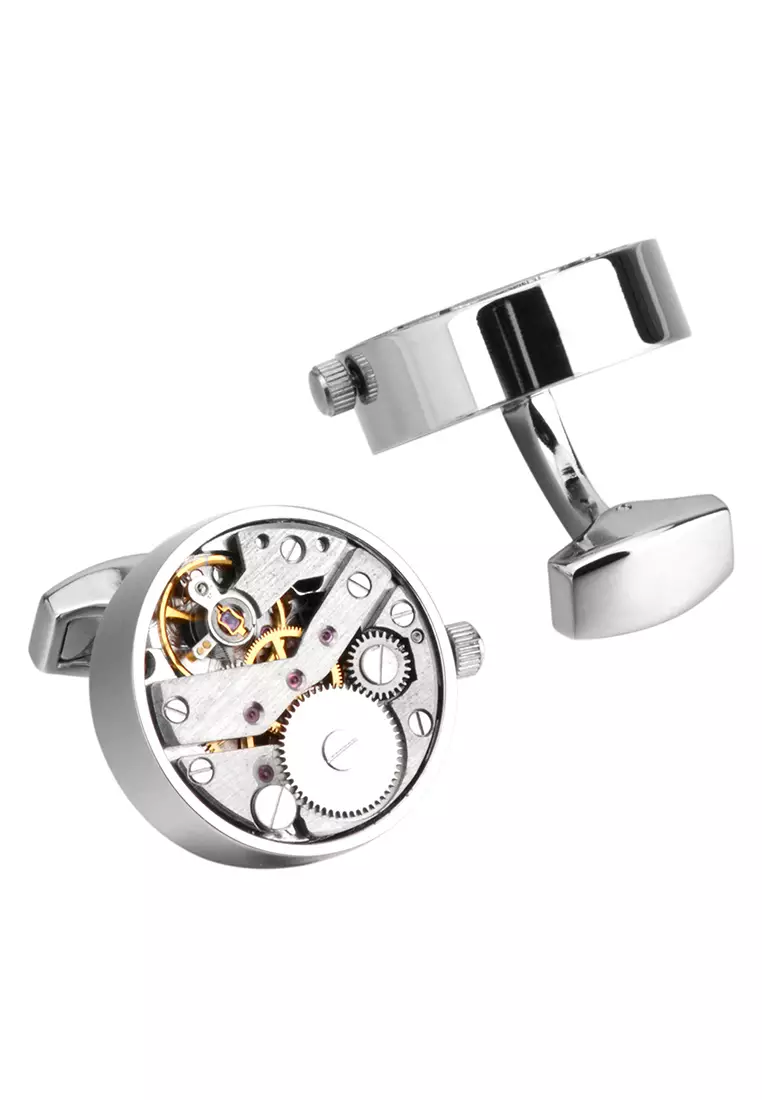 HAPPY FRIDAYS Rotatable Movement Watch Cufflinks ZL-JMW003