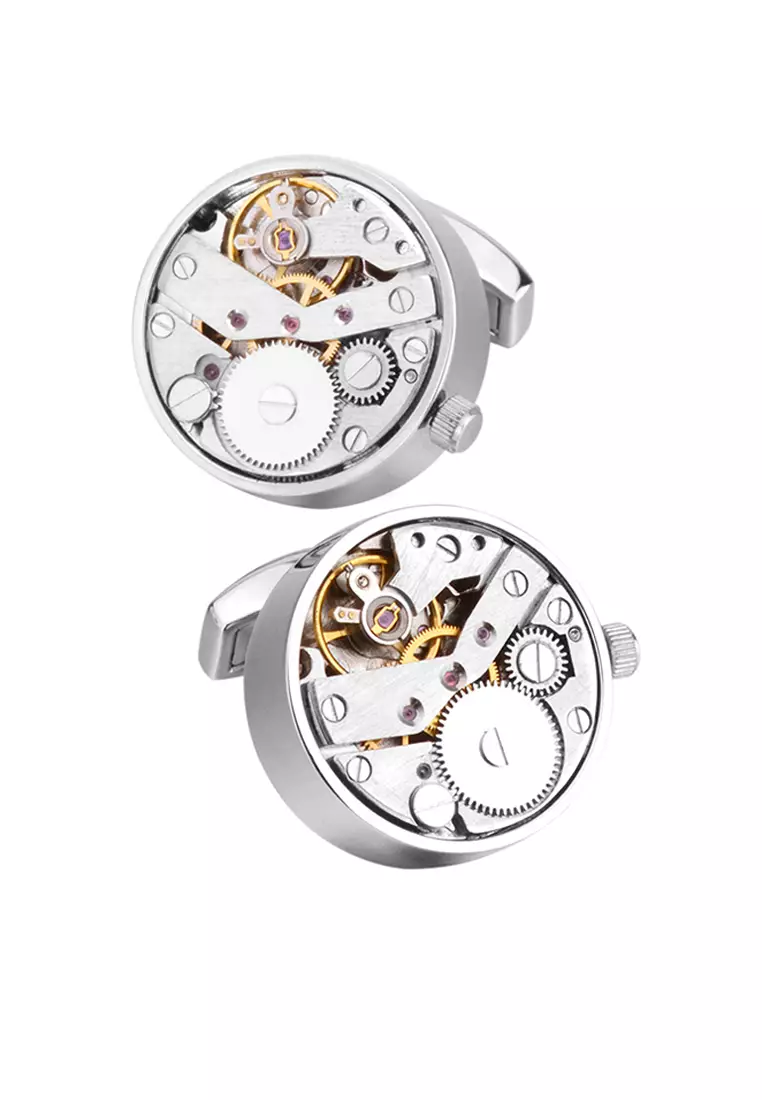 HAPPY FRIDAYS Rotatable Movement Watch Cufflinks ZL-JMW003