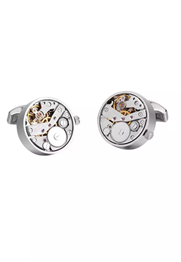 HAPPY FRIDAYS Rotatable Movement Watch Cufflinks ZL-JMW003