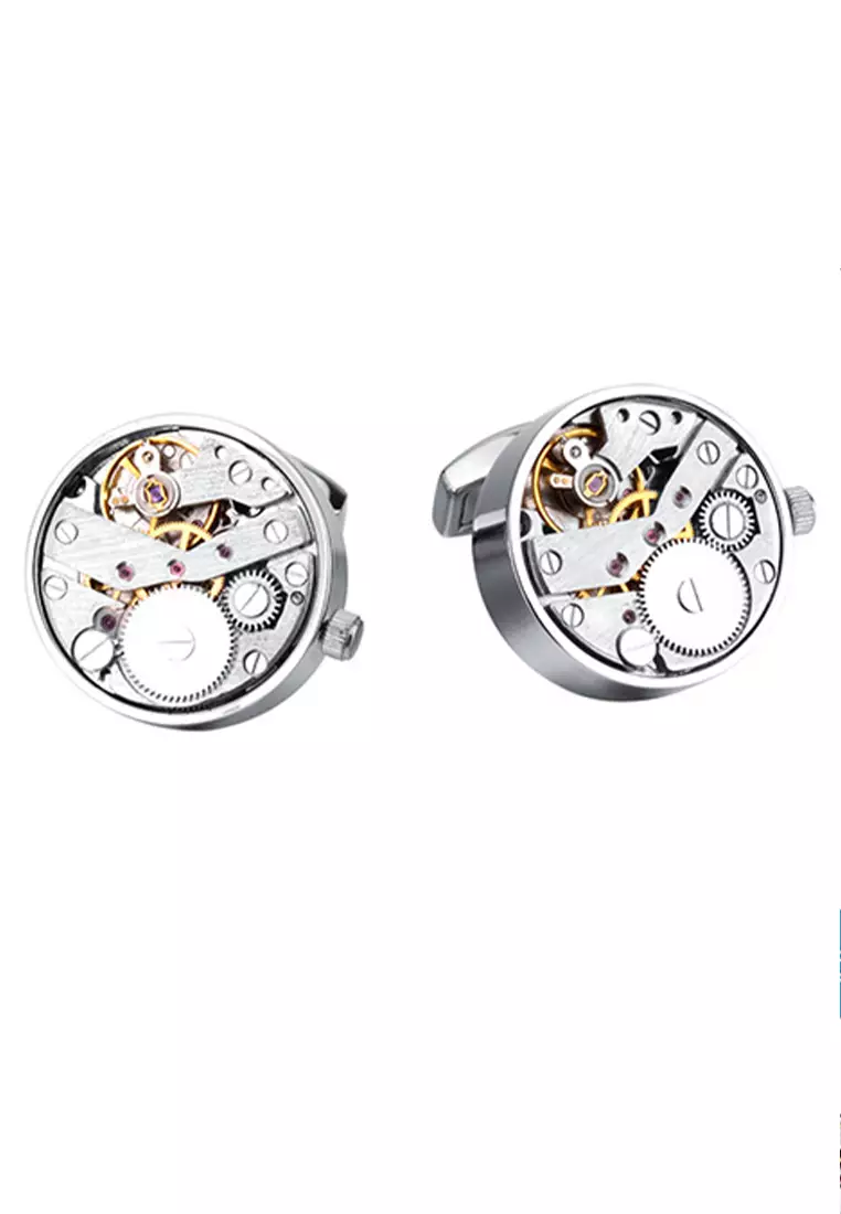 HAPPY FRIDAYS Rotatable Movement Watch Cufflinks ZL-JMW003