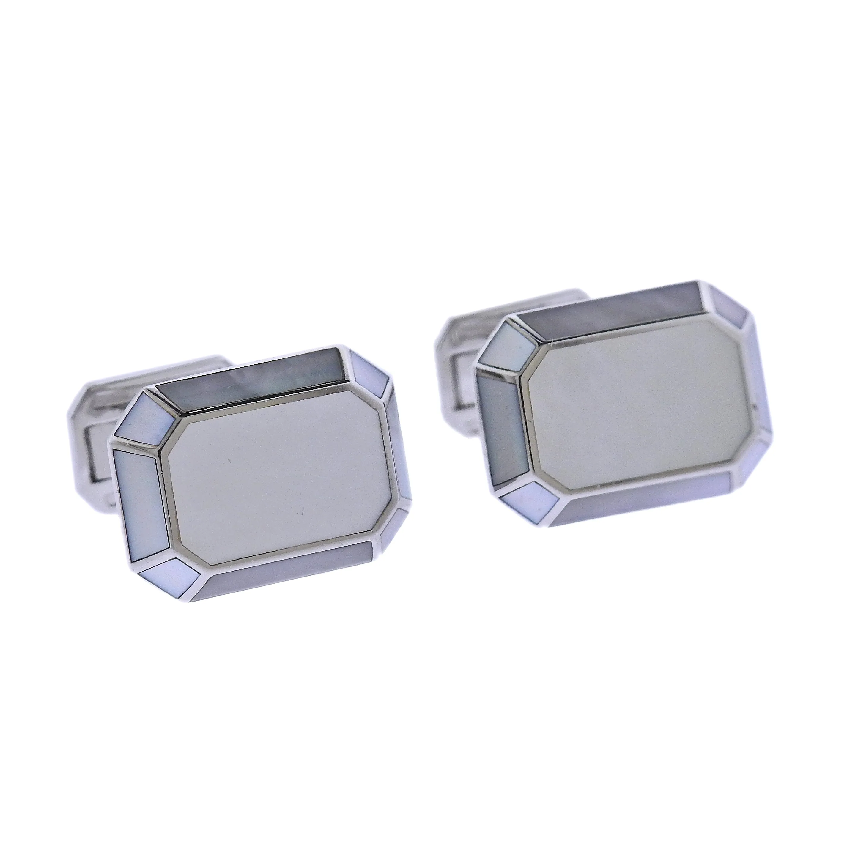 Harry Winston Mother of Pearl Gold Cufflinks