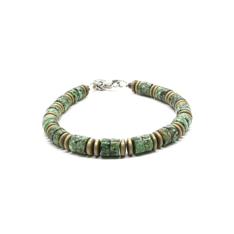 Heishi African Turquoise Bracelet