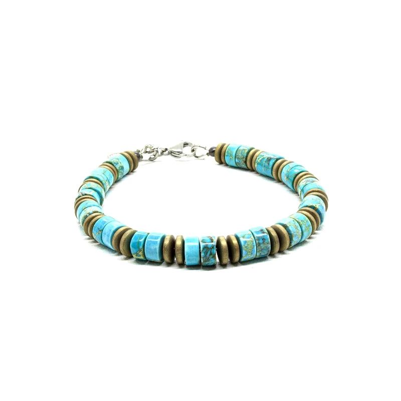 Heishi Turquoise Jasper Bracelet