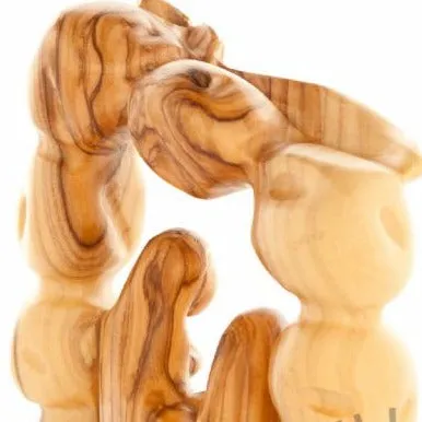 Holy Family and Nativity Star Wood Carving 5.9