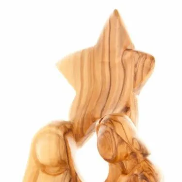 Holy Family Nativity Star Wooden Carving, 7.1 Abstract