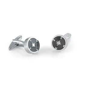 Italgem Stainless Steel North Star Cufflinks