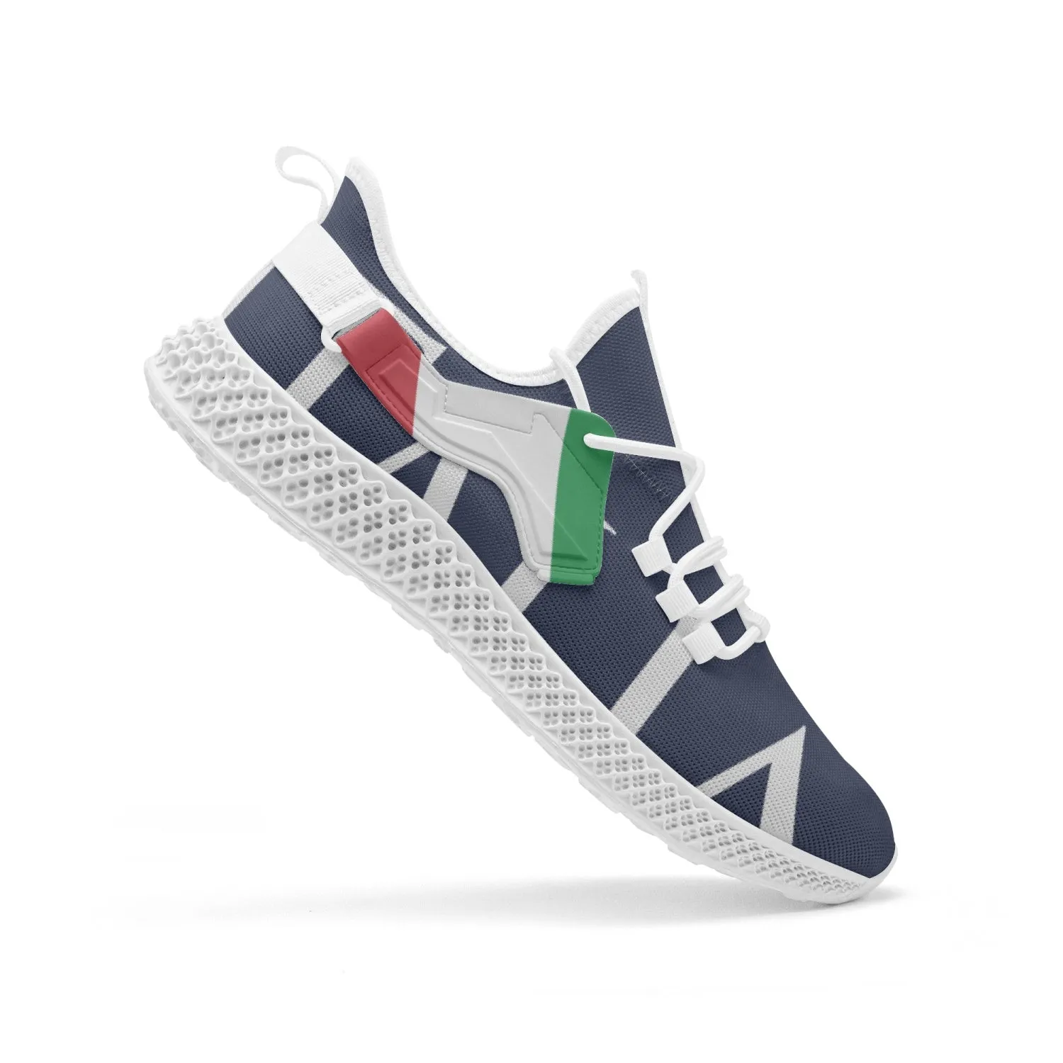 Italia Net Mesh Knit Sneakers Navy - men/women sizes