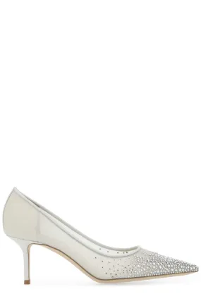 Jimmy Choo Love 65 Mesh Pointed-Toe Pumps