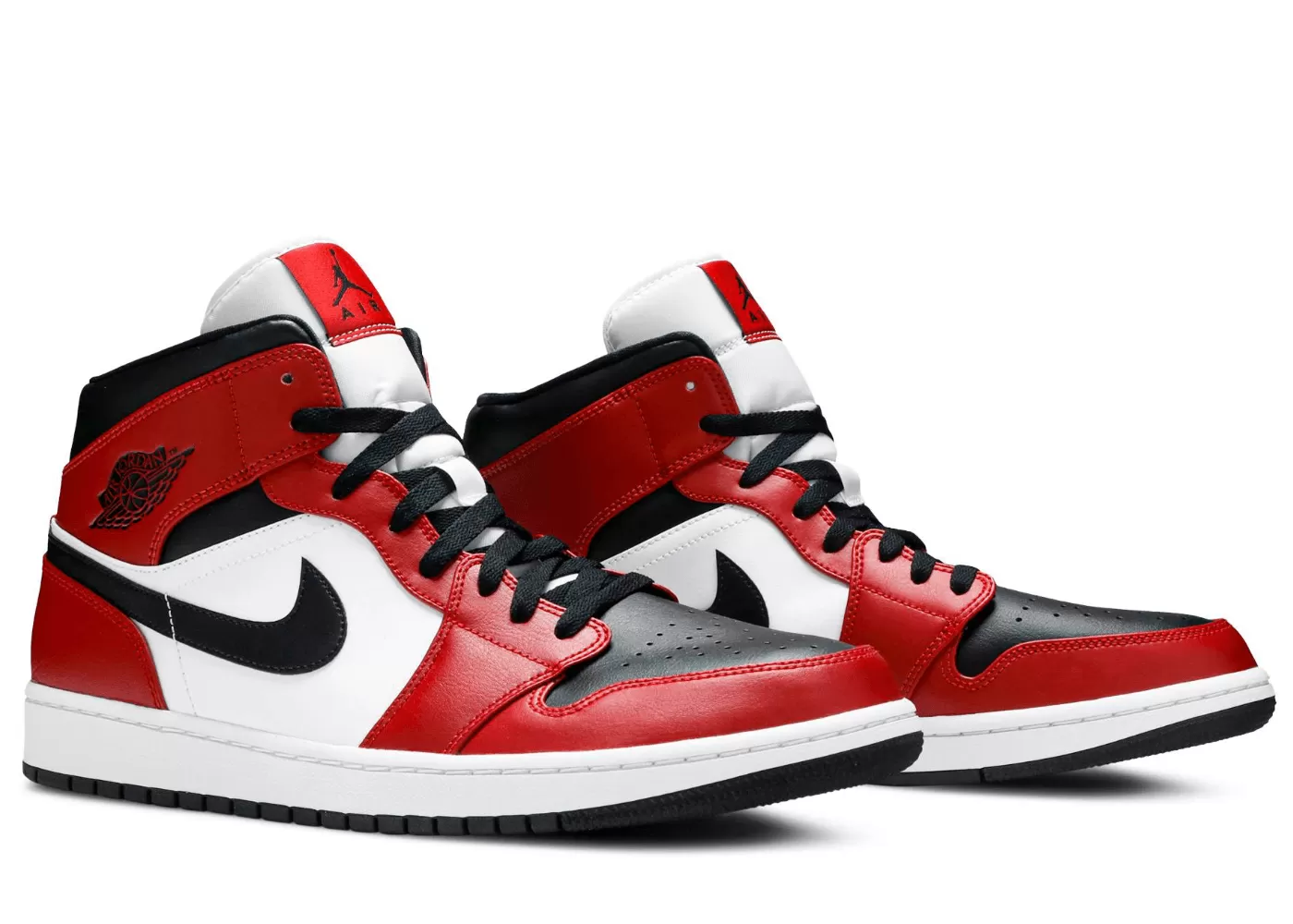 Jordan 1 Mid Chicago Black Toe